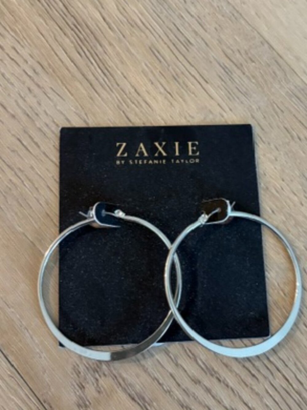 Zaxie Silver Hoop Earrings